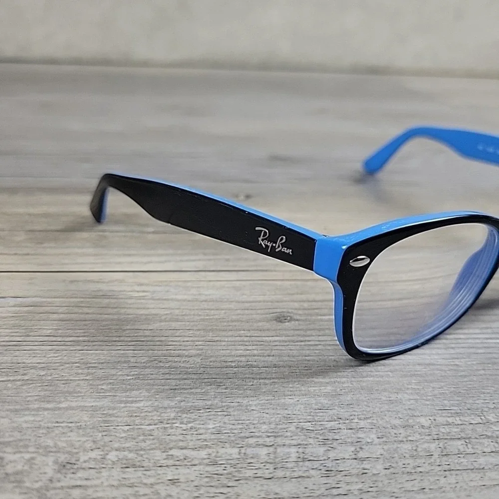Ray-Ban Junior Eyeglasses RB‎ 1528 3659 48-16 130mm Black Blue Frames Only Kids